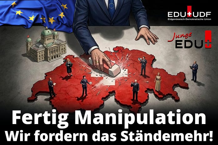 Petition von EDU und JEDU: «Wir fordern das Ständemehr!»